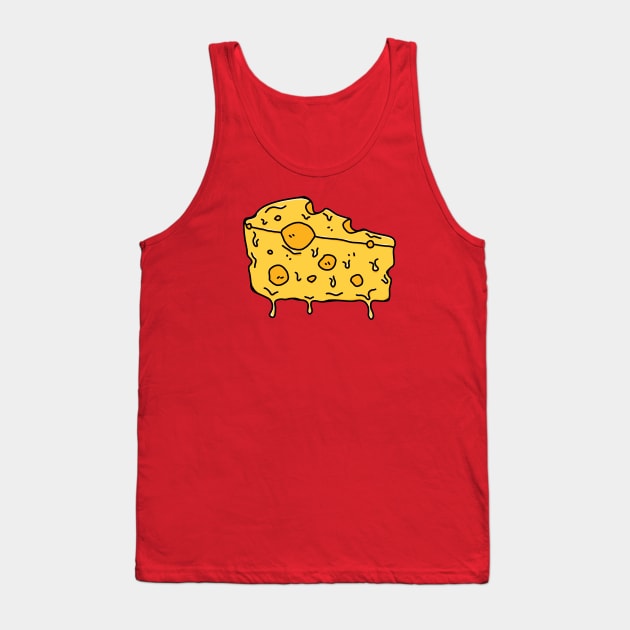 Eat CHEESE or DIE Tank Top by gnomeapple